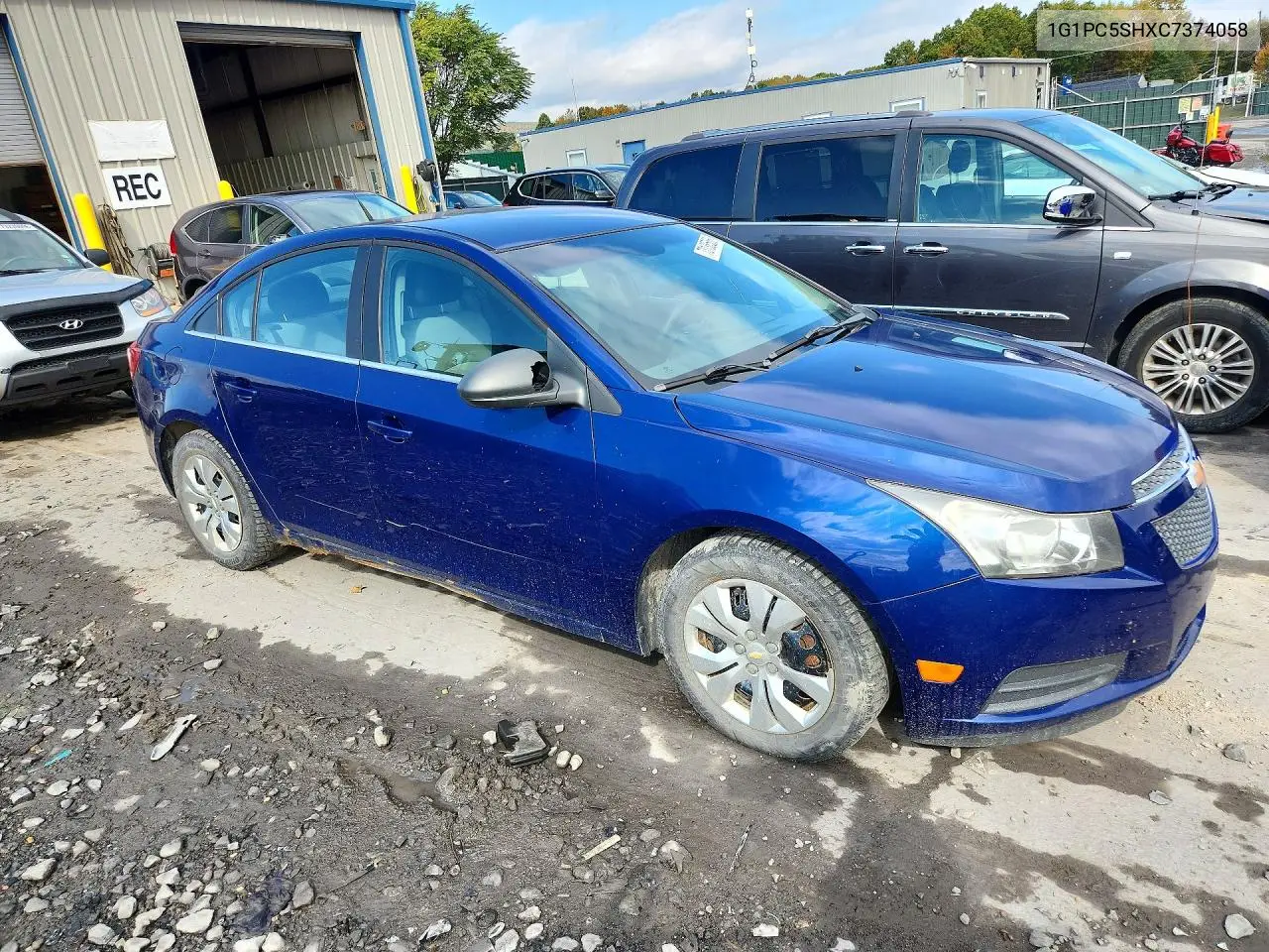 2012 CHEVROLET CRUZE VIN 1G1PC5SHXC7374058 — фото 4
