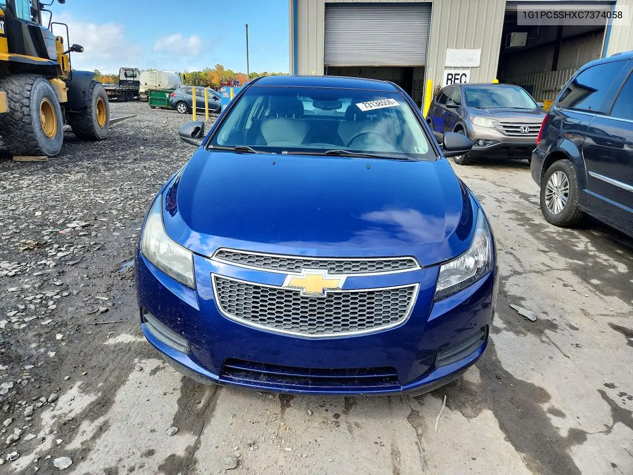 2012 CHEVROLET CRUZE VIN 1G1PC5SHXC7374058 — фото 5