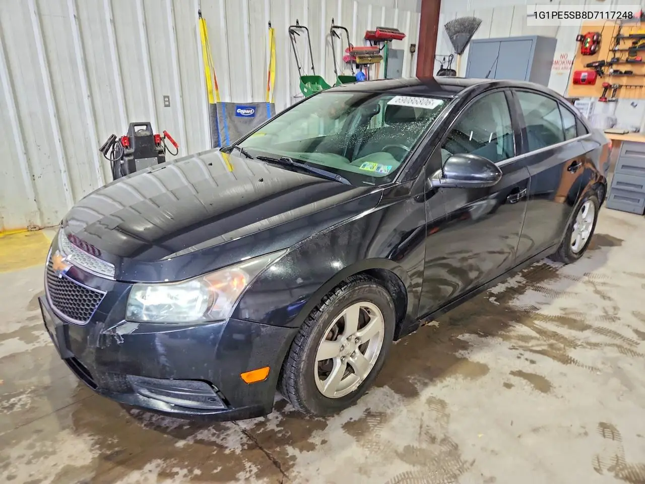 CHEVROLET CRUZE 2013, VIN 1G1PE5SB8D7117248