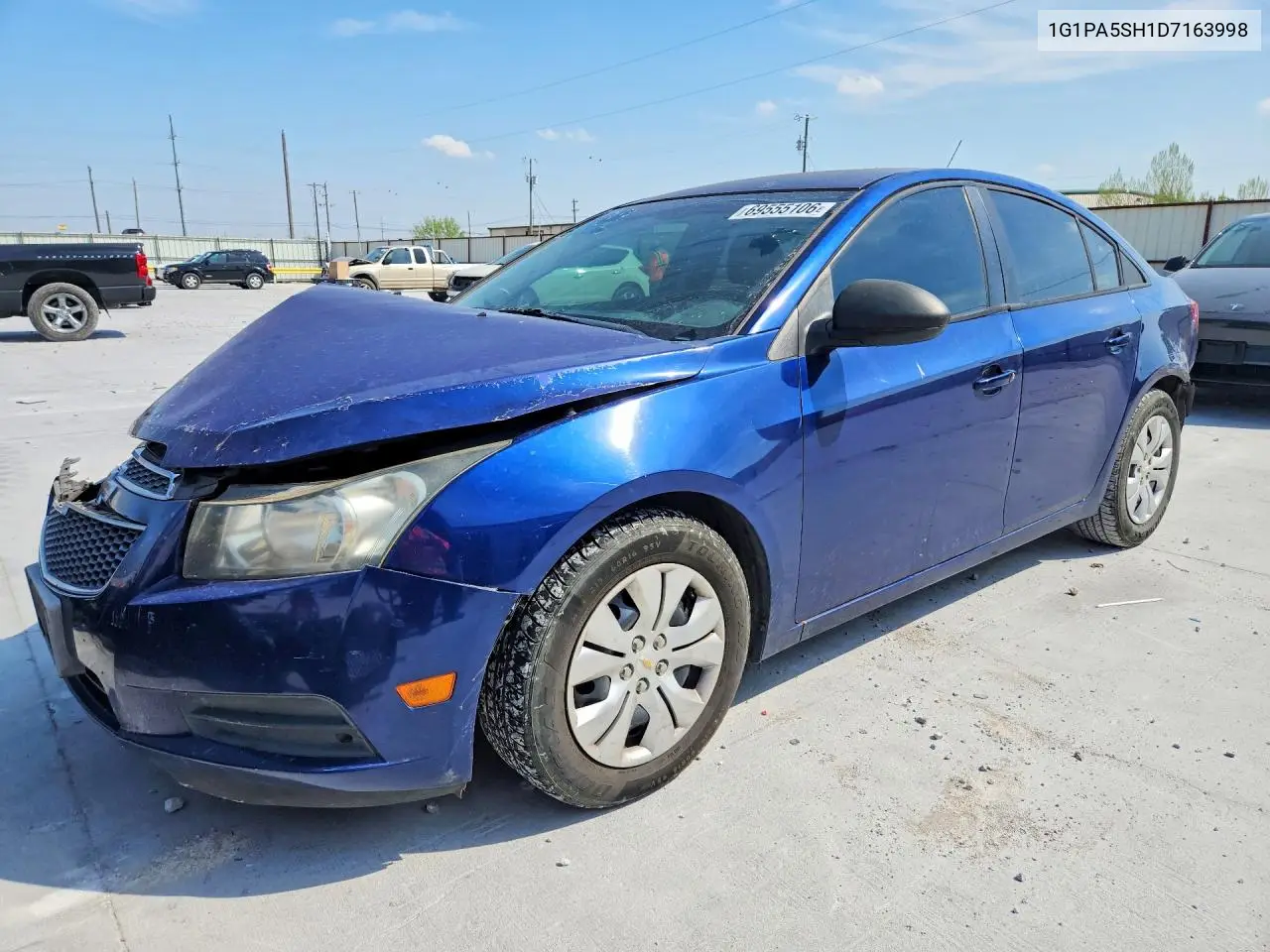 CHEVROLET CRUZE 2013, VIN 1G1PA5SH1D7163998