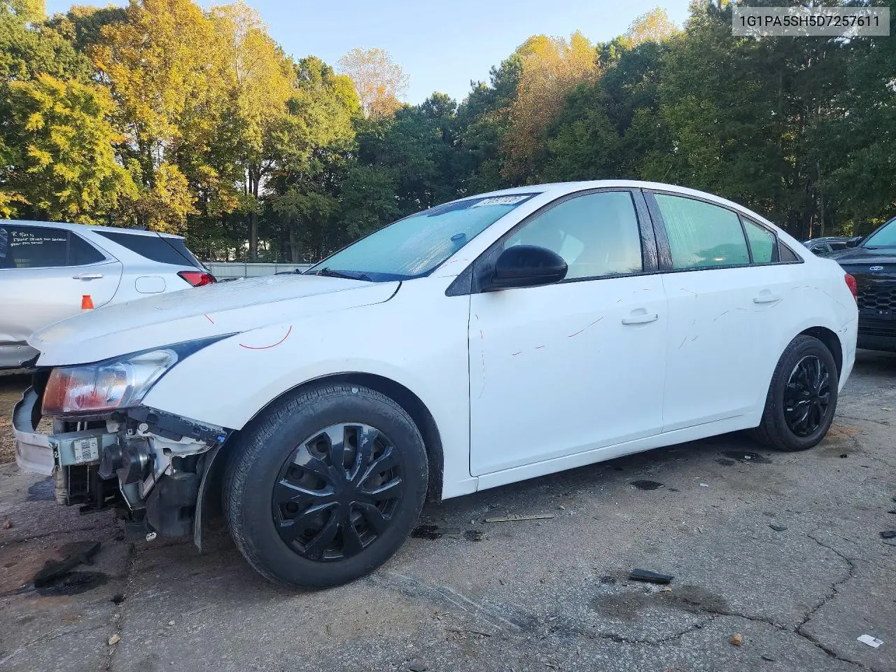 CHEVROLET CRUZE 2013, VIN 1G1PA5SH5D7257611