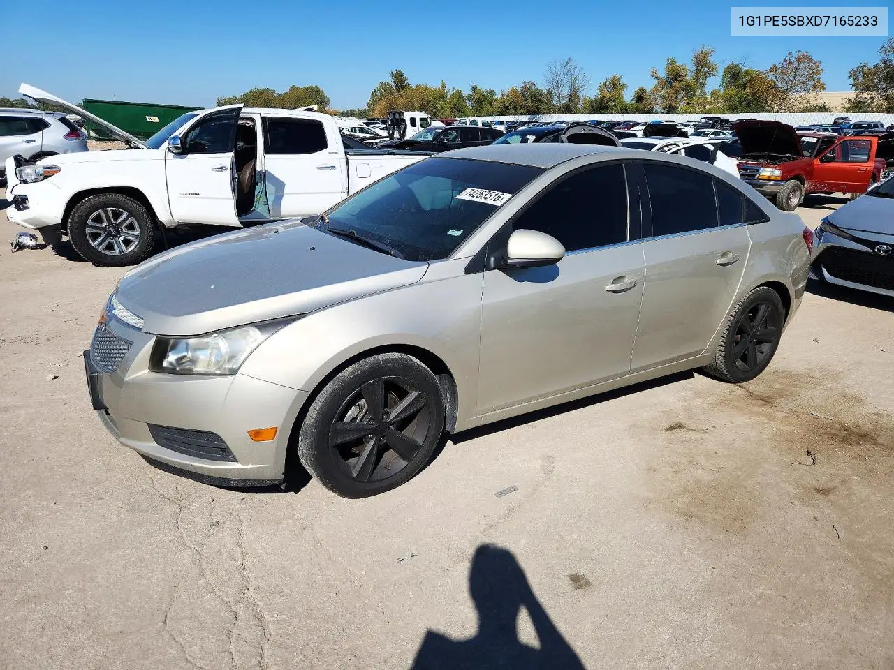 CHEVROLET CRUZE 2013, VIN 1G1PE5SBXD7165233