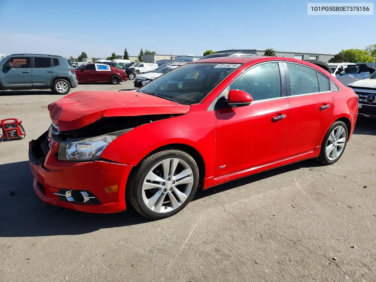 CHEVROLET CRUZE 2014, VIN 1G1PG5SB0E7375156
