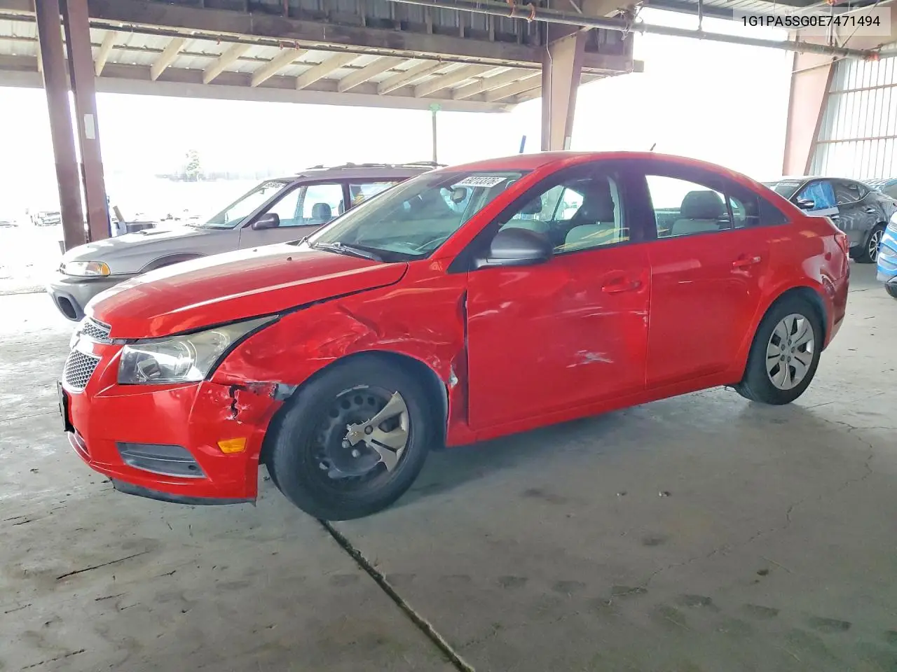 CHEVROLET CRUZE 2014, VIN 1G1PA5SG0E7471494