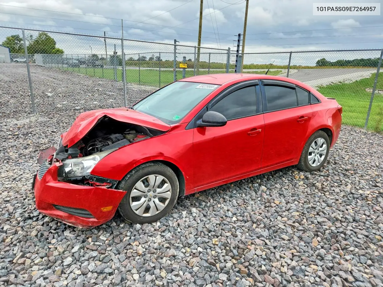CHEVROLET CRUZE 2014, VIN 1G1PA5SG9E7264957