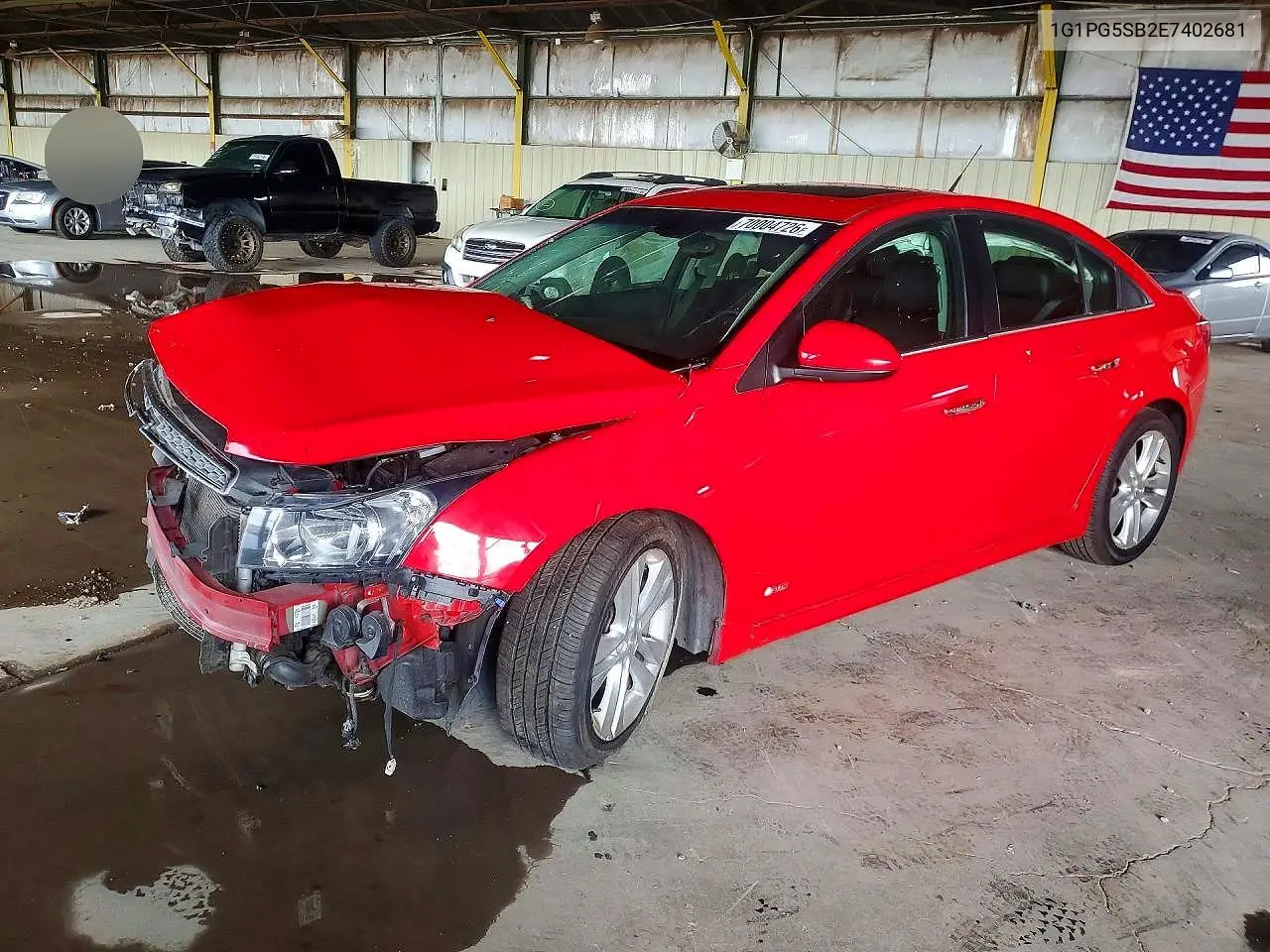 CHEVROLET CRUZE 2014, VIN 1G1PG5SB2E7402681