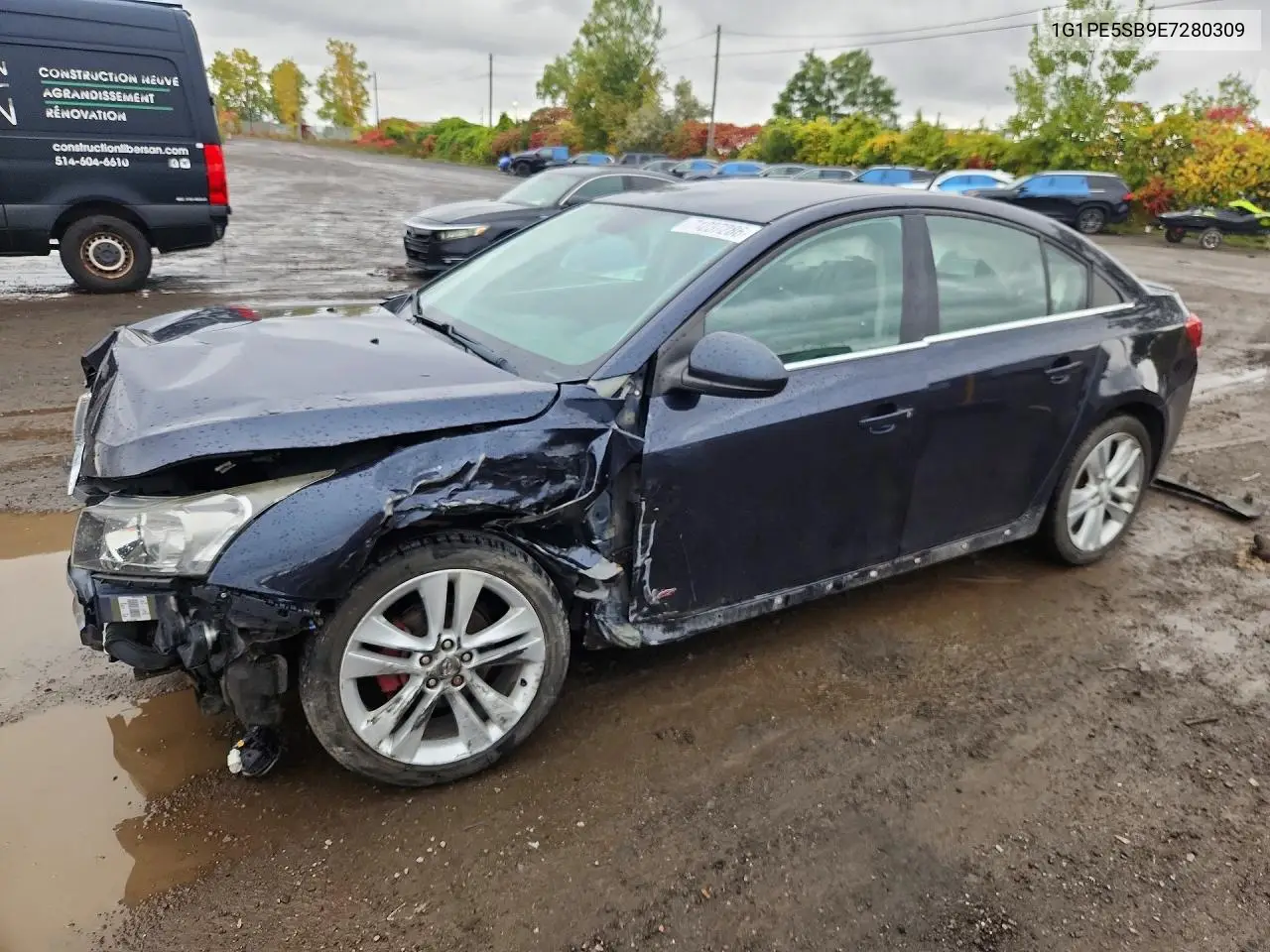 CHEVROLET CRUZE 2014, VIN 1G1PE5SB9E7280309