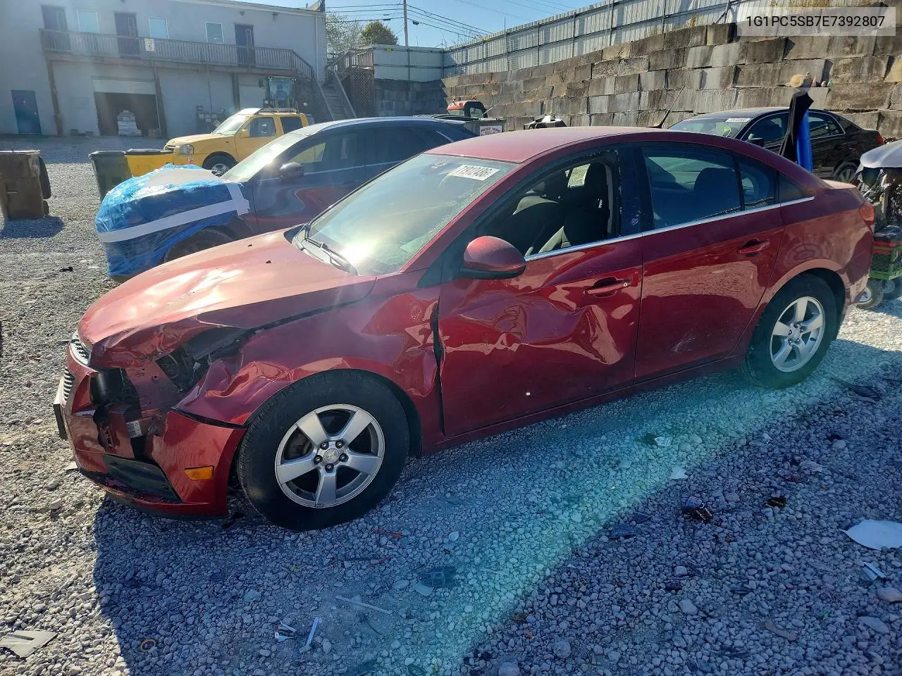 CHEVROLET CRUZE 2014, VIN 1G1PC5SB7E7392807