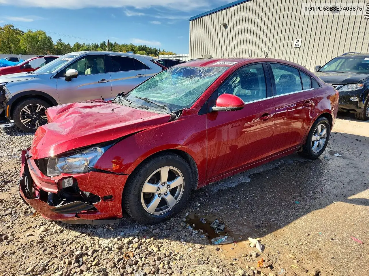 CHEVROLET CRUZE 2014, VIN 1G1PC5SB3E7405875