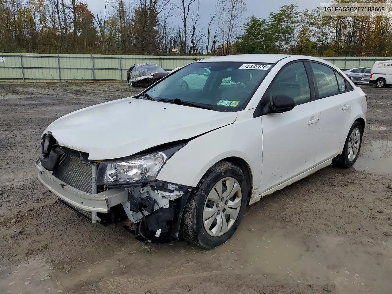 CHEVROLET CRUZE 2014, VIN 1G1PA5SG2E7183668