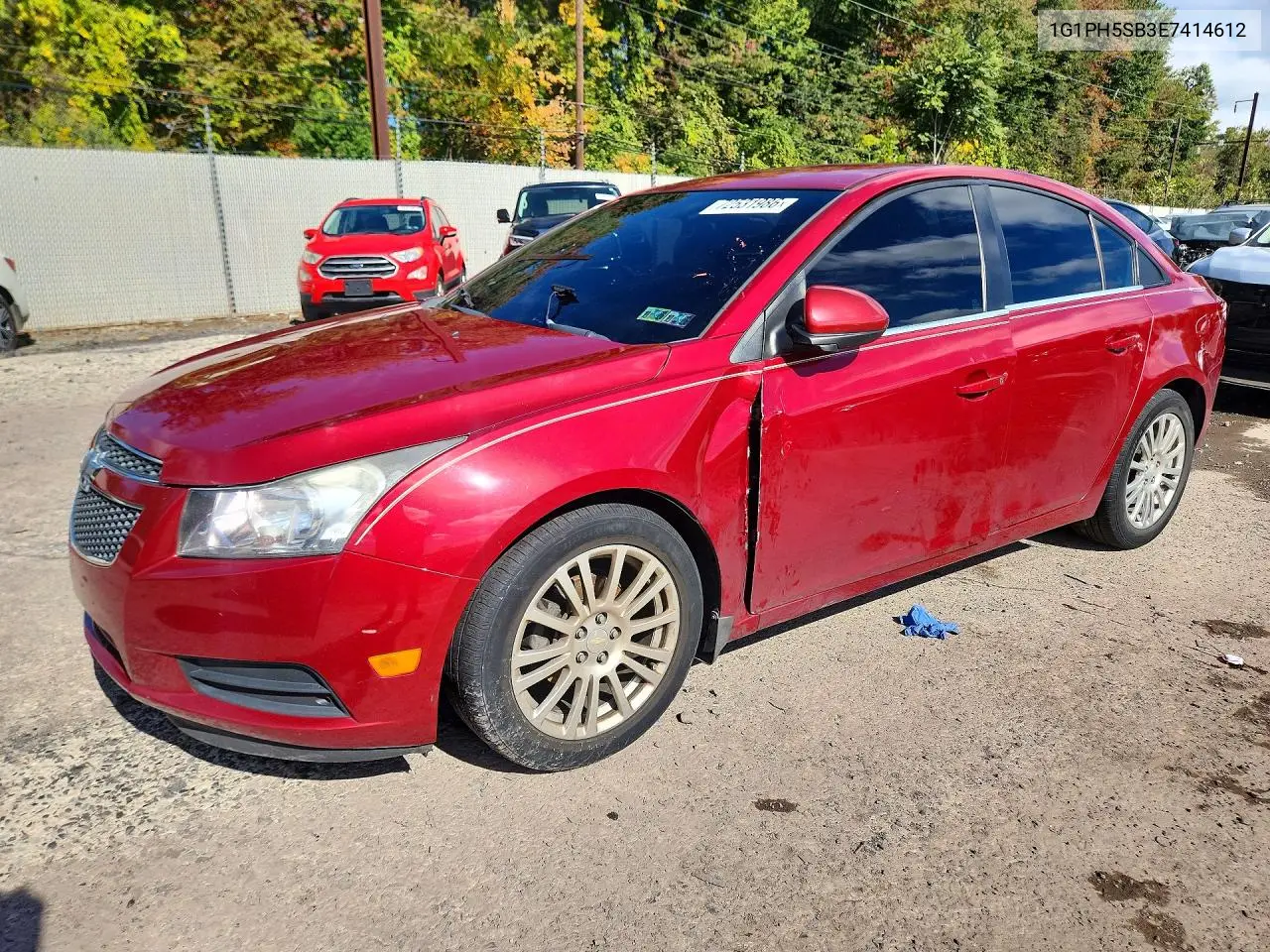 CHEVROLET CRUZE 2014, VIN 1G1PH5SB3E7414612