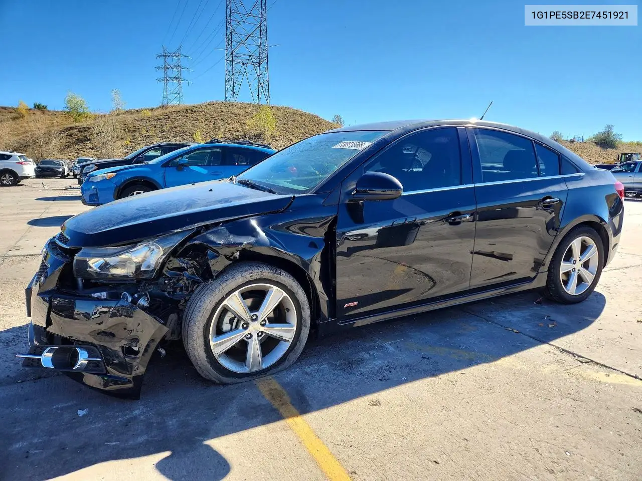 CHEVROLET CRUZE 2014, VIN 1G1PE5SB2E7451921