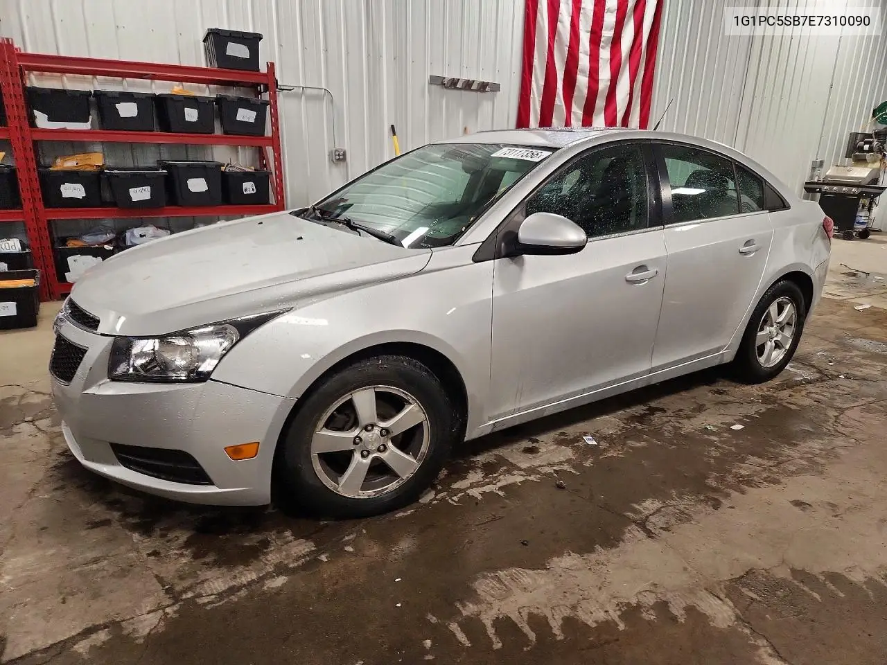 CHEVROLET CRUZE 2014, VIN 1G1PC5SB7E7310090