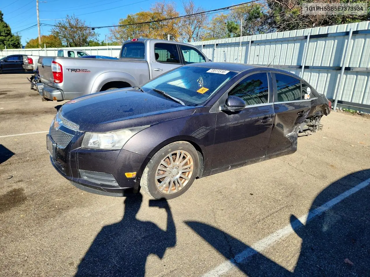 CHEVROLET CRUZE 2014, VIN 1G1PH5SB5E7373934