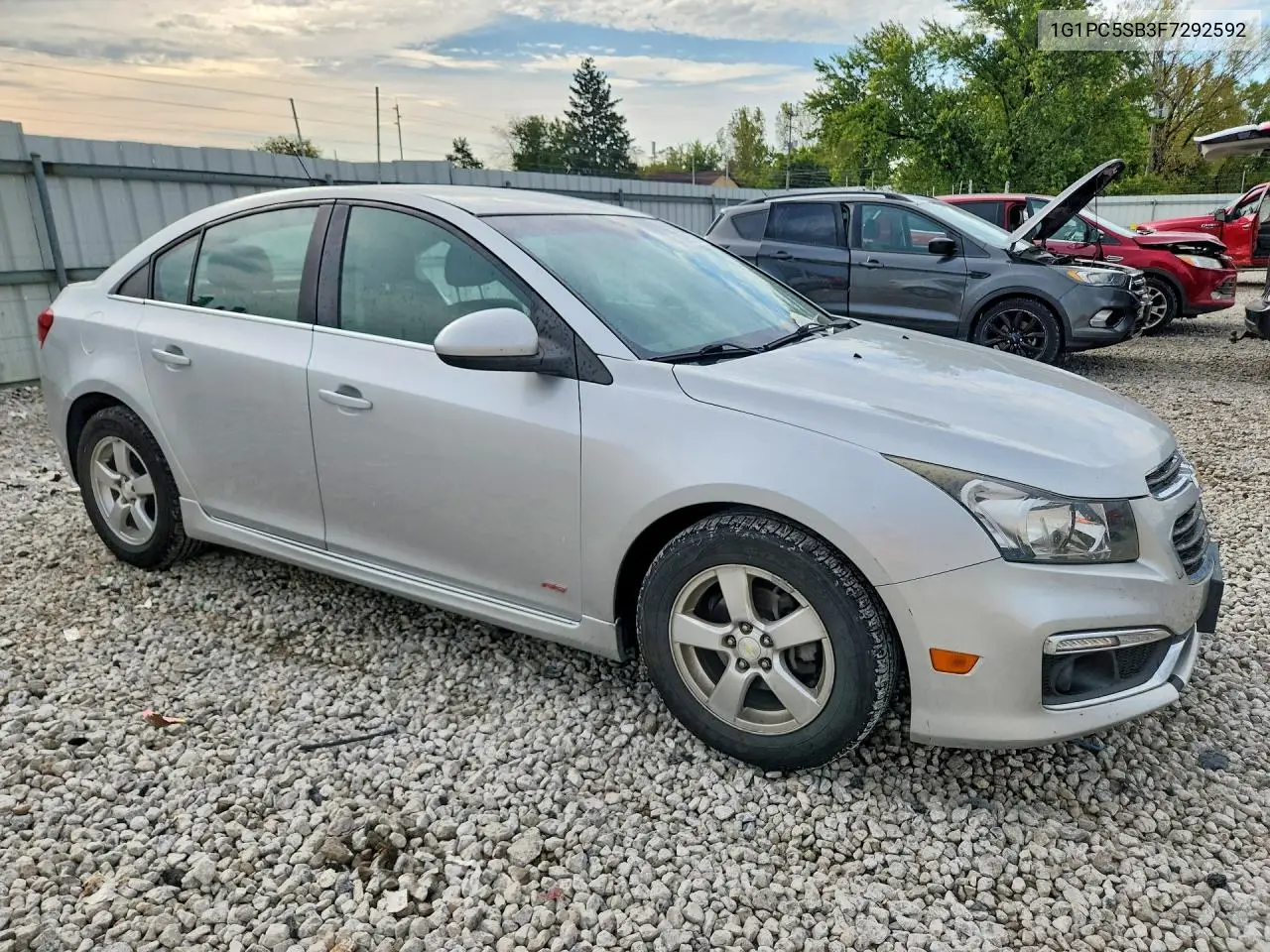 2015 CHEVROLET CRUZE VIN 1G1PC5SB3F7292592 — фото 4