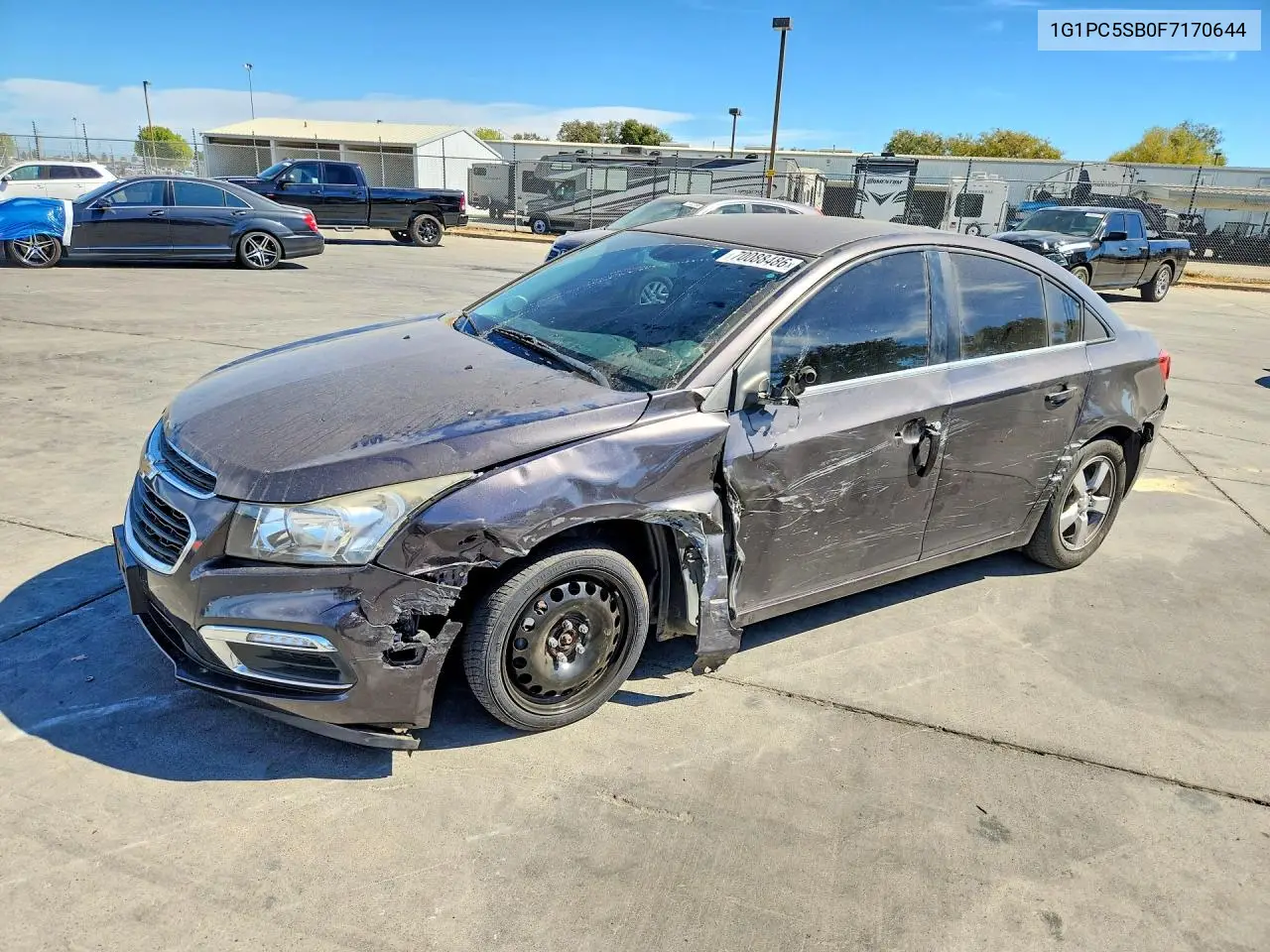 CHEVROLET CRUZE 2015, VIN 1G1PC5SB0F7170644
