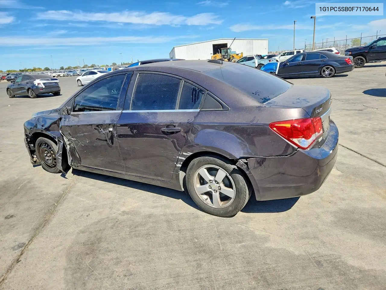 2015 CHEVROLET CRUZE VIN 1G1PC5SB0F7170644 — фото 2