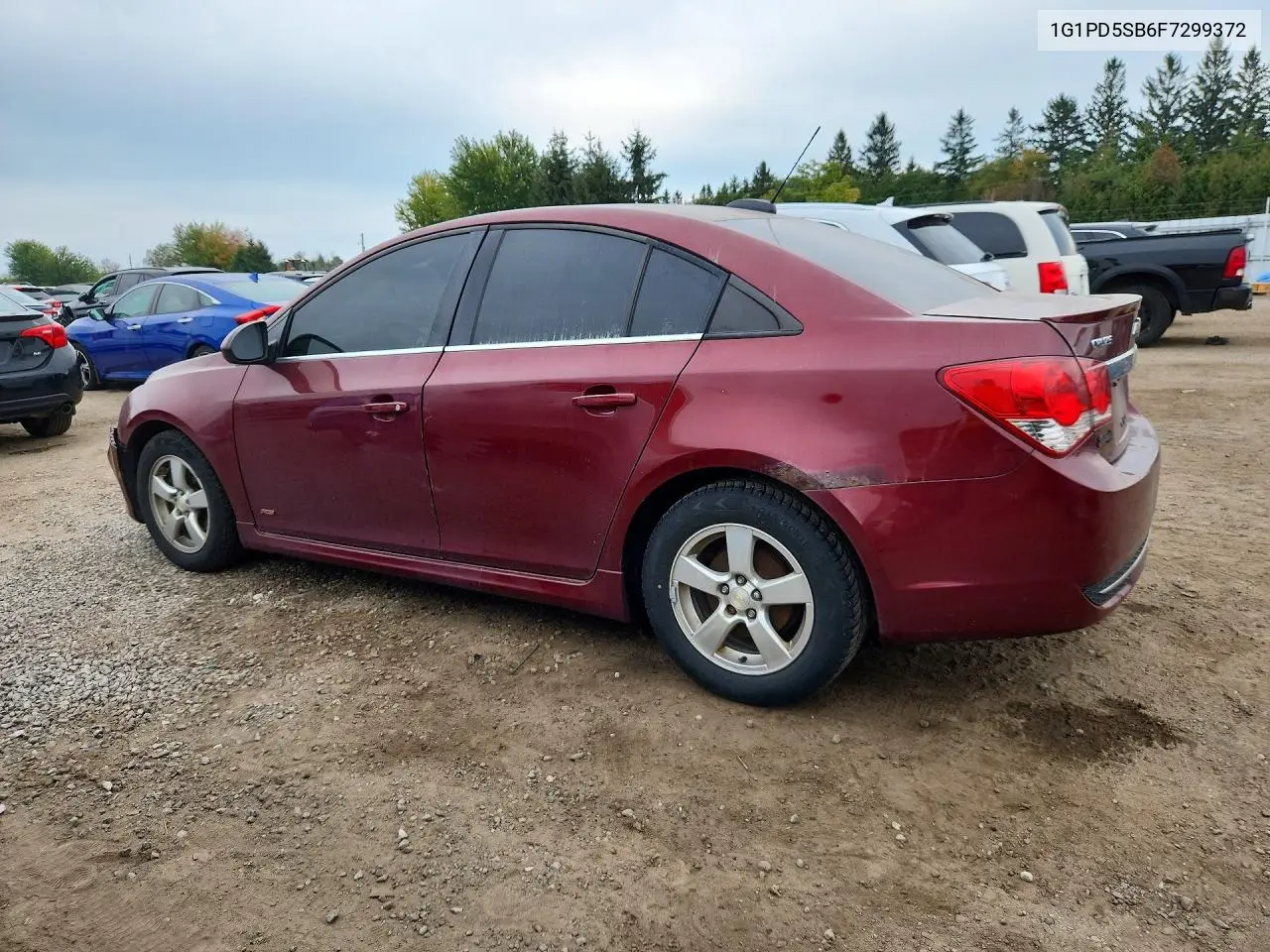 2015 CHEVROLET CRUZE VIN 1G1PD5SB6F7299372 — фото 2