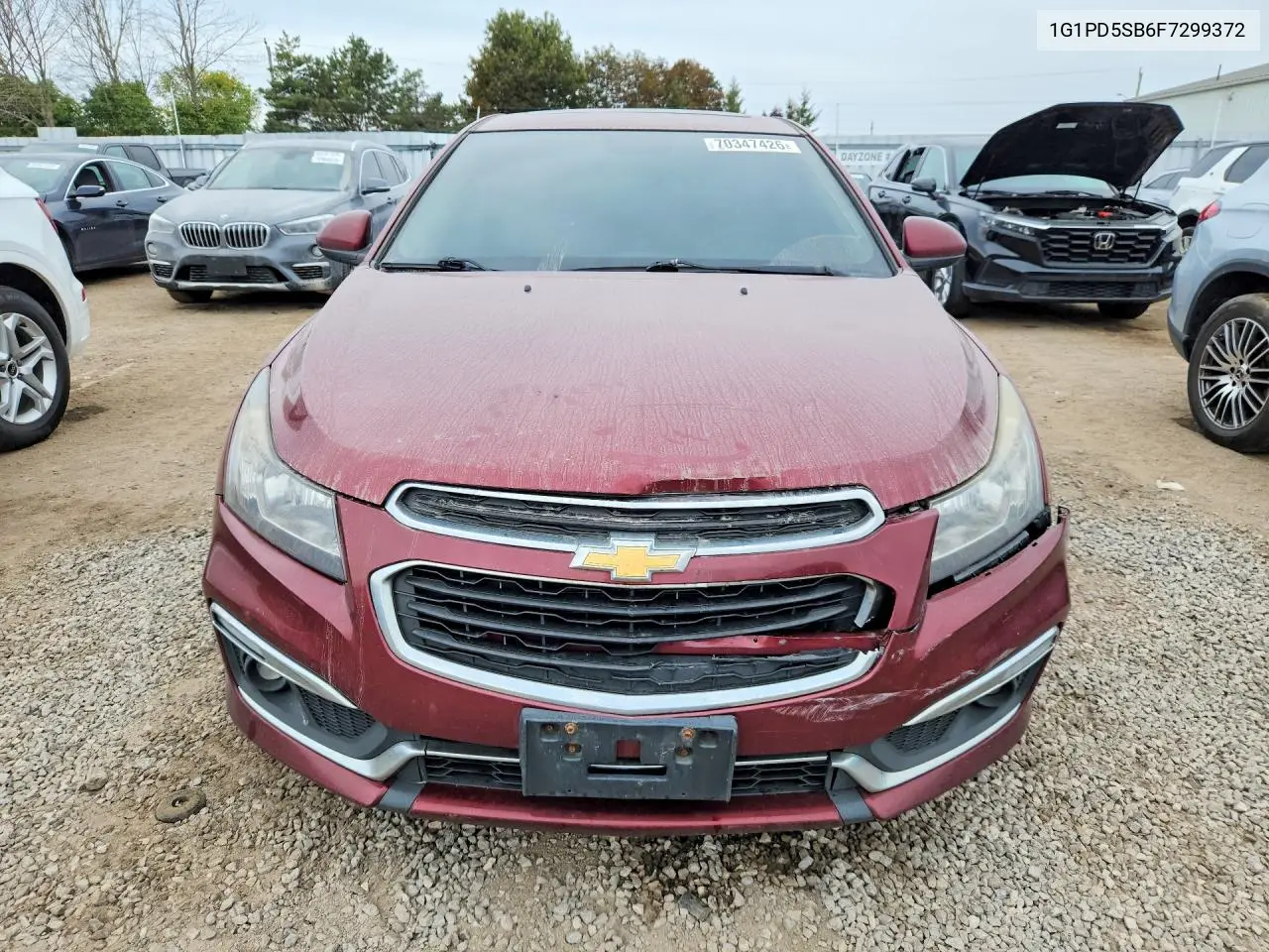2015 CHEVROLET CRUZE VIN 1G1PD5SB6F7299372 — фото 5