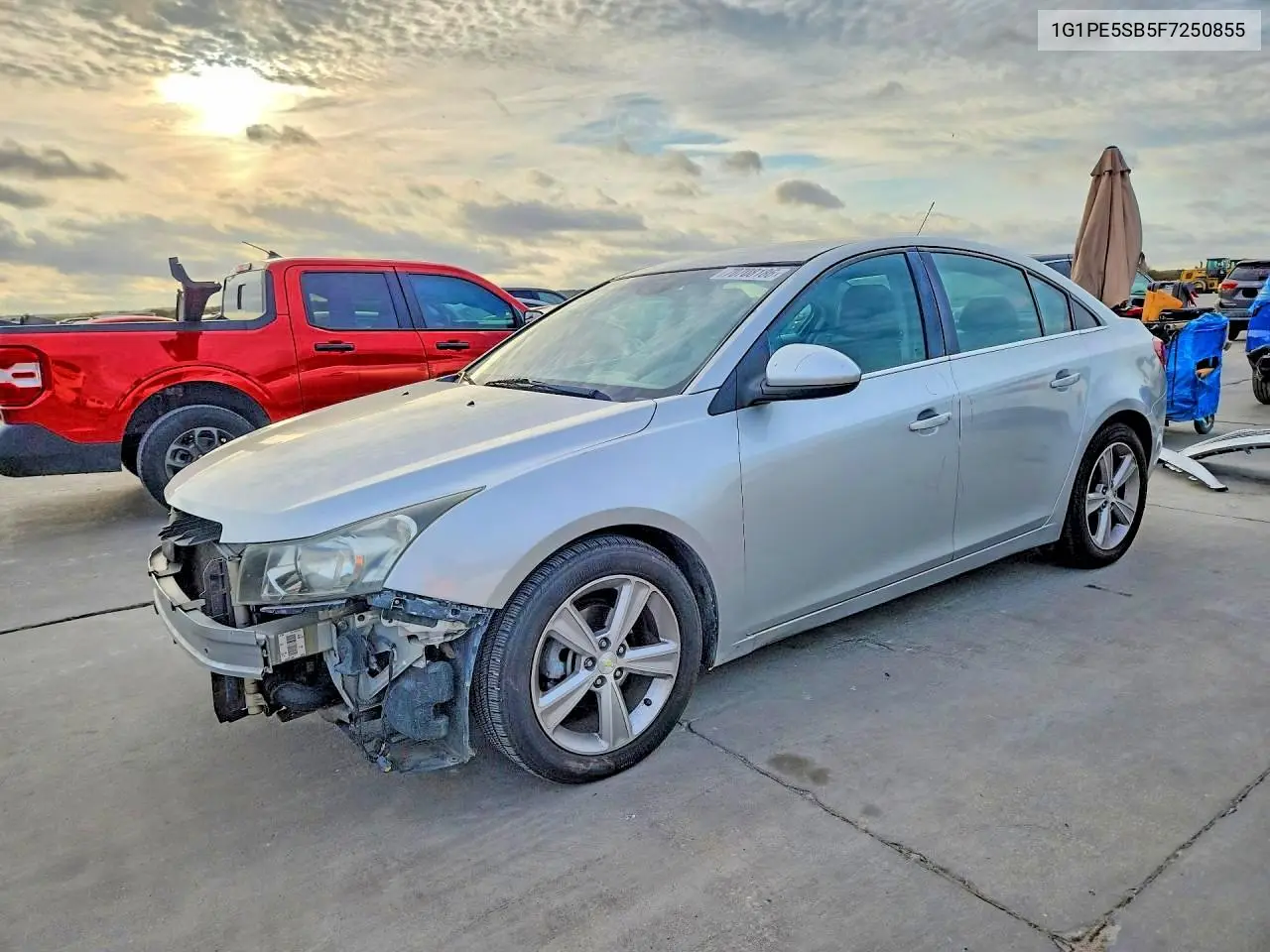 CHEVROLET CRUZE 2015, VIN 1G1PE5SB5F7250855