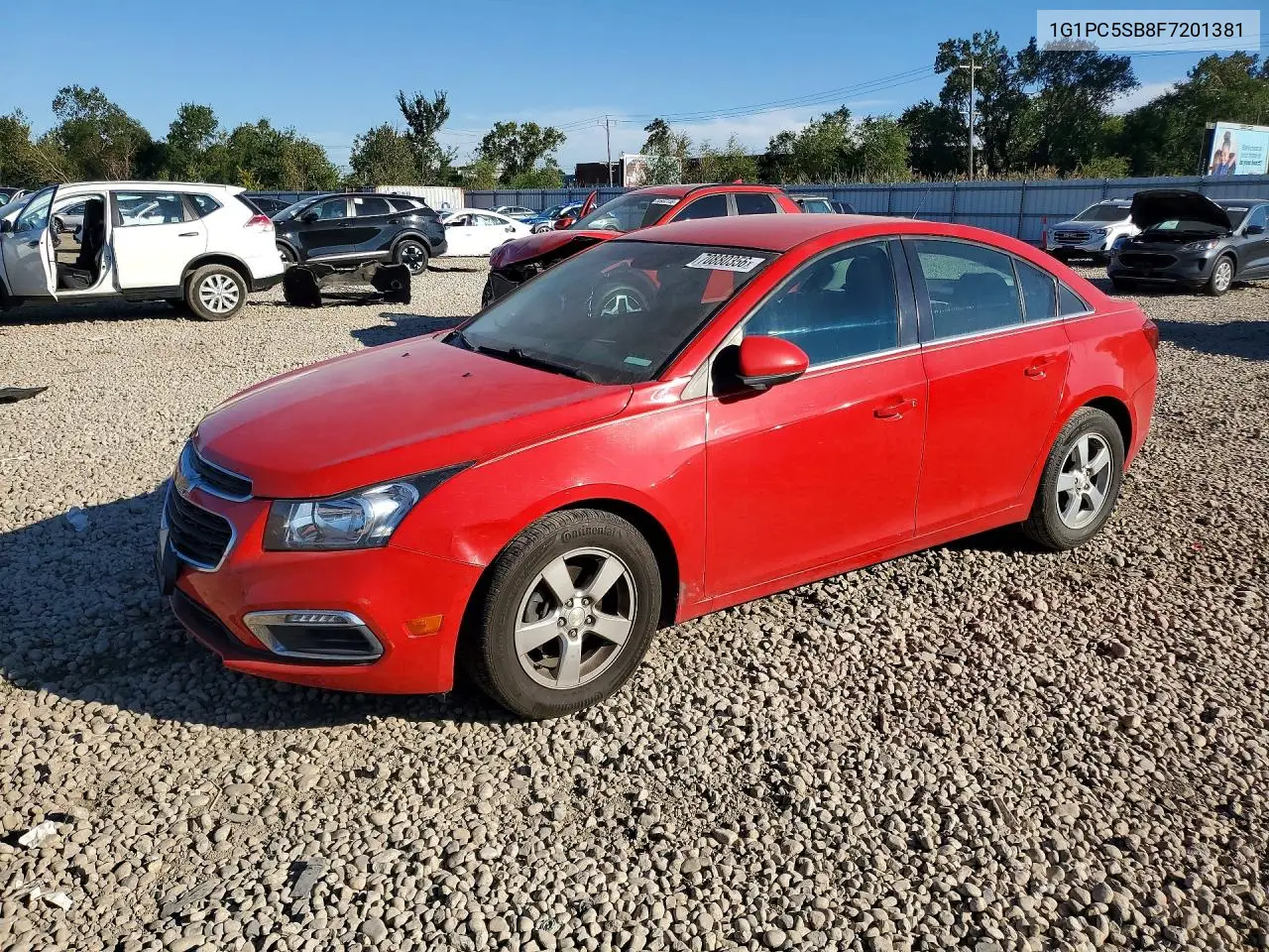 CHEVROLET CRUZE 2015, VIN 1G1PC5SB8F7201381