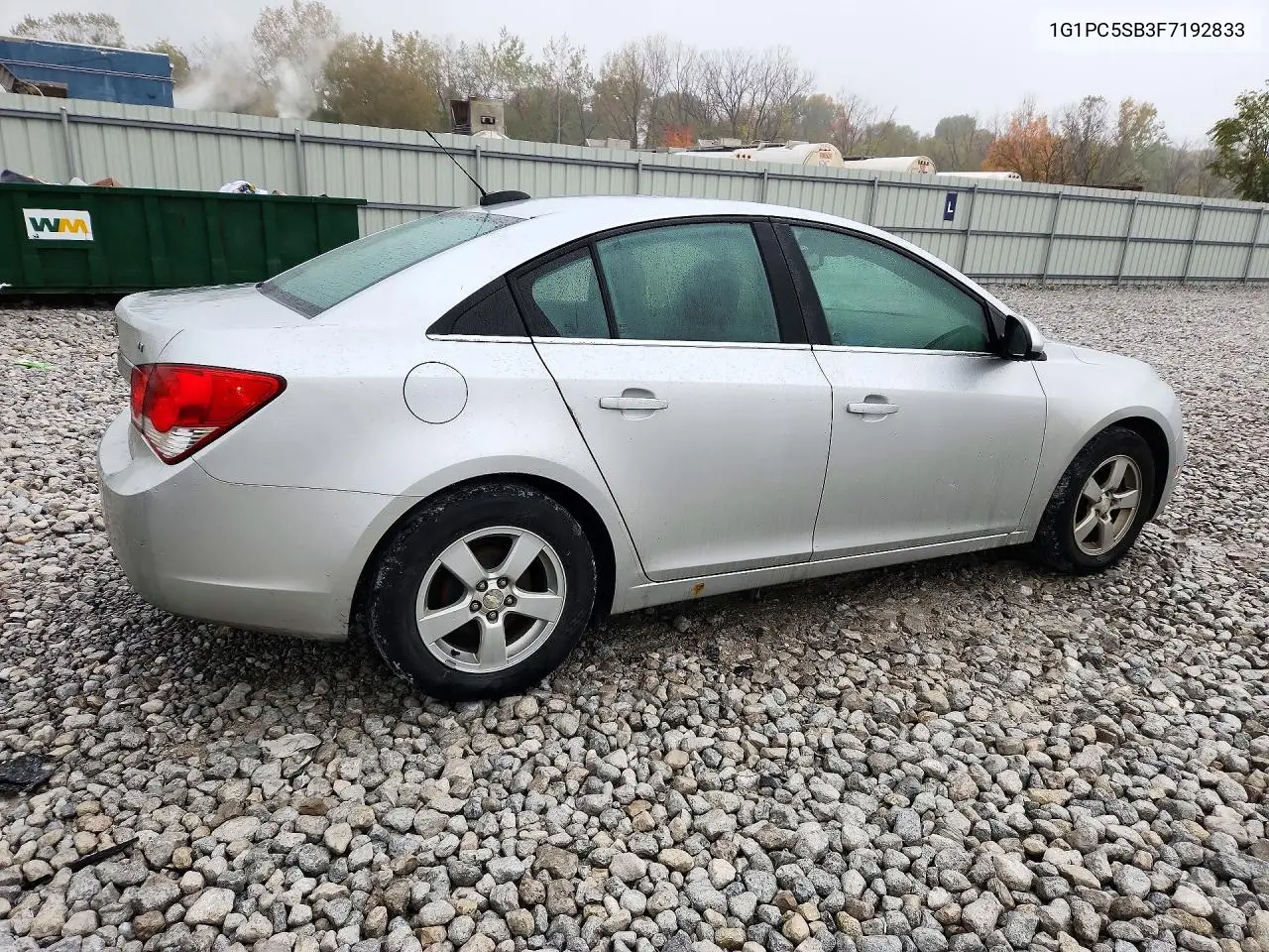 2015 CHEVROLET CRUZE VIN 1G1PC5SB3F7192833 — фото 3