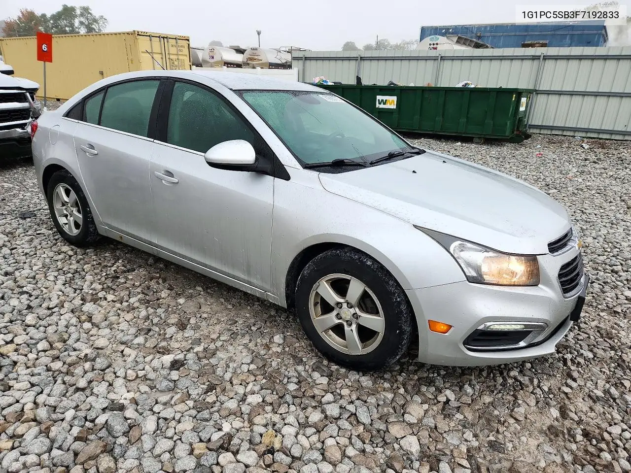 2015 CHEVROLET CRUZE VIN 1G1PC5SB3F7192833 — фото 4