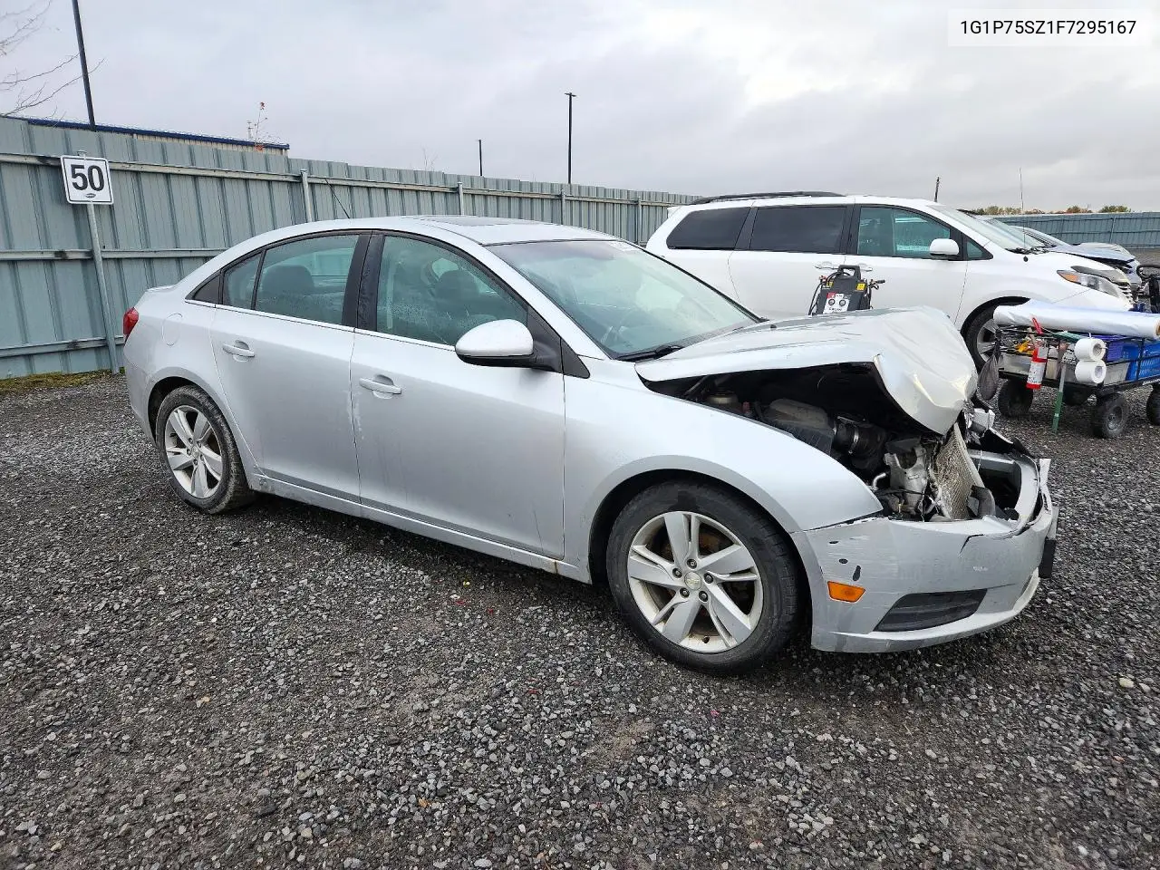 2015 CHEVROLET CRUZE VIN 1G1P75SZ1F7295167 — фото 4