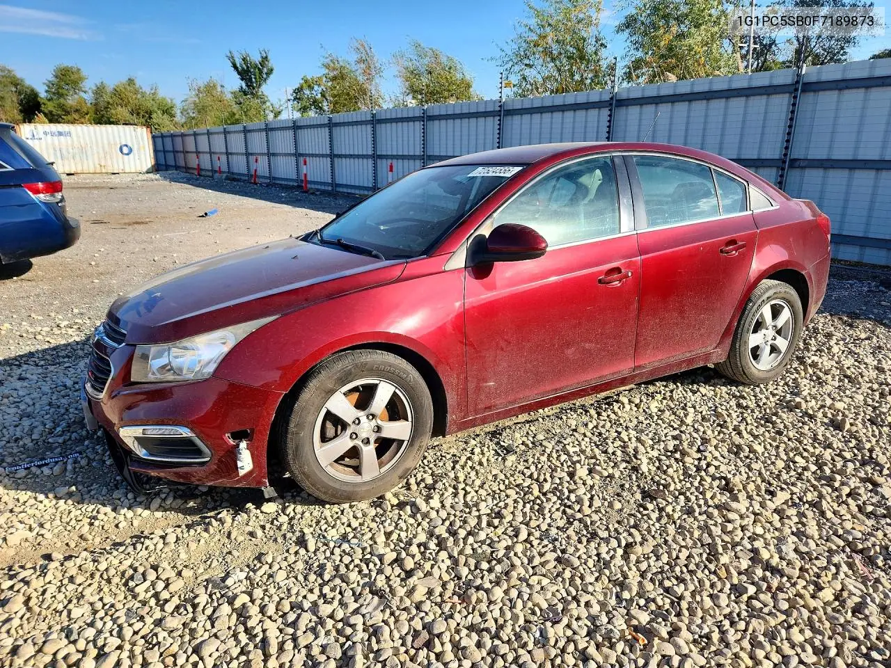 CHEVROLET CRUZE 2015, VIN 1G1PC5SB0F7189873