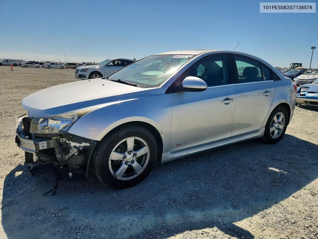 CHEVROLET CRUZE 2016, VIN 1G1PE5SB2G7138578