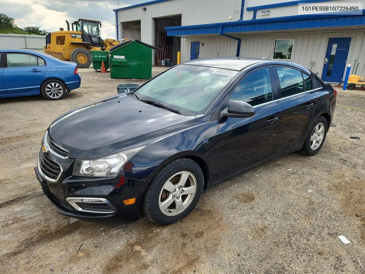 CHEVROLET CRUZE 2016, VIN 1G1PE5SB1G7226490