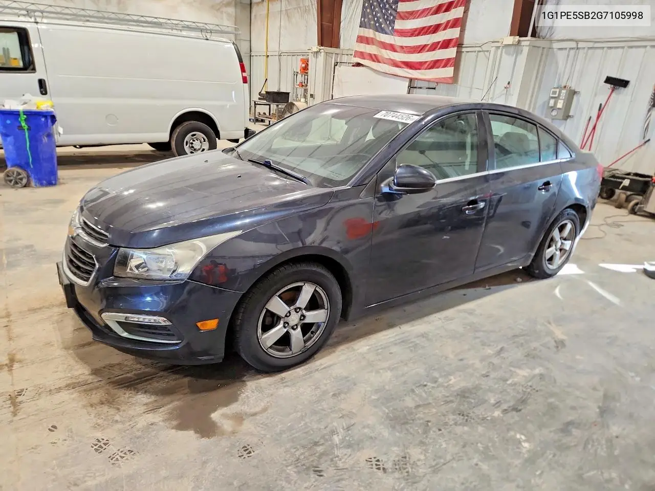 CHEVROLET CRUZE 2016, VIN 1G1PE5SB2G7105998