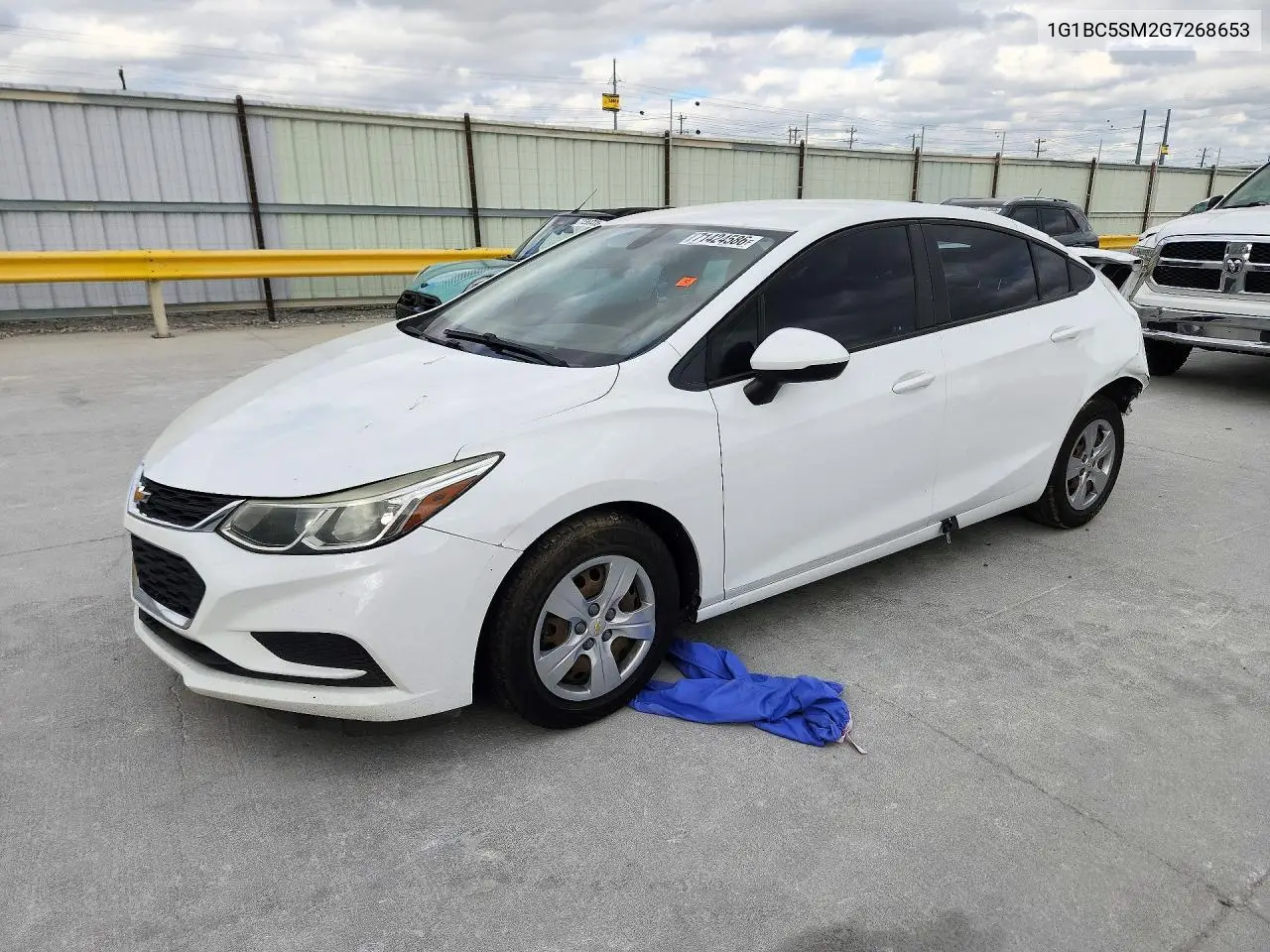 CHEVROLET CRUZE 2016, VIN 1G1BC5SM2G7268653