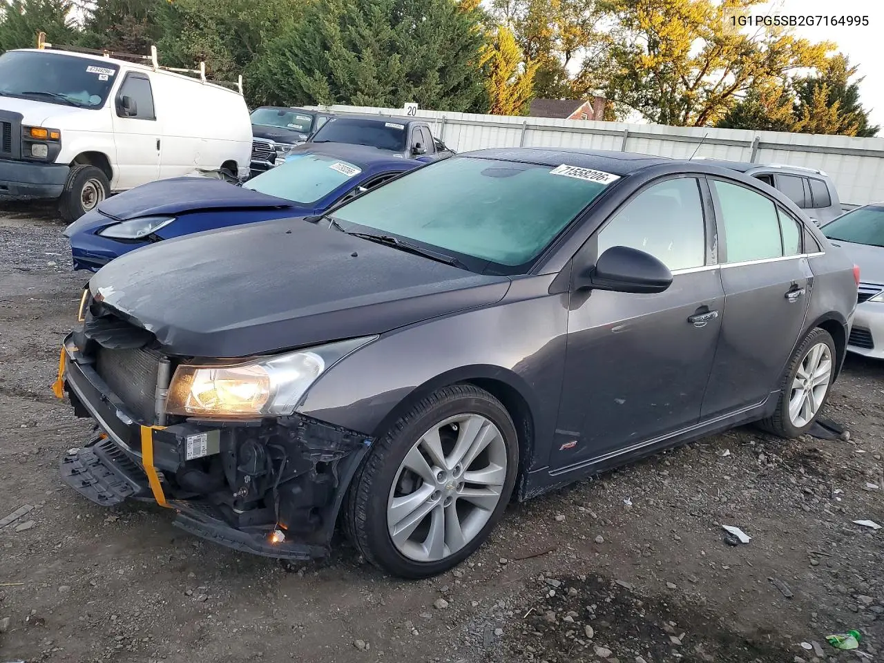 CHEVROLET CRUZE 2016, VIN 1G1PG5SB2G7164995