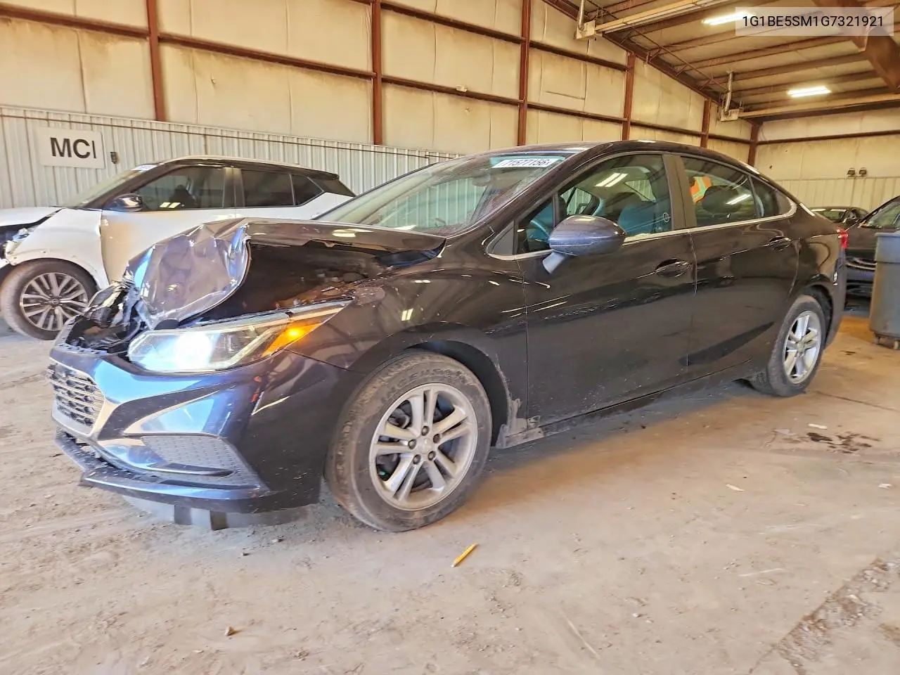 CHEVROLET CRUZE 2016, VIN 1G1BE5SM1G7321921