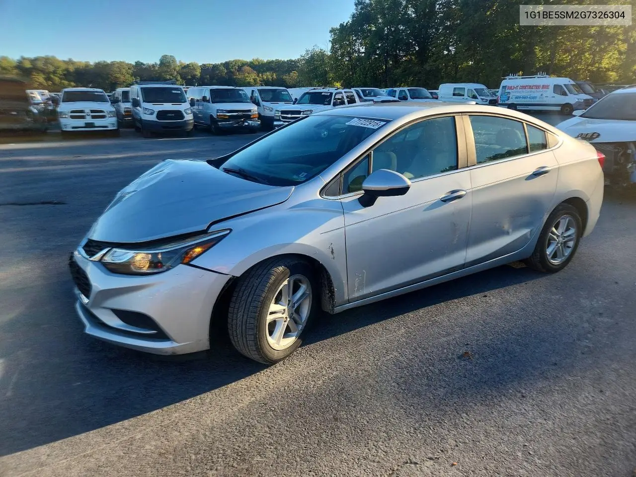 CHEVROLET CRUZE 2016, VIN 1G1BE5SM2G7326304