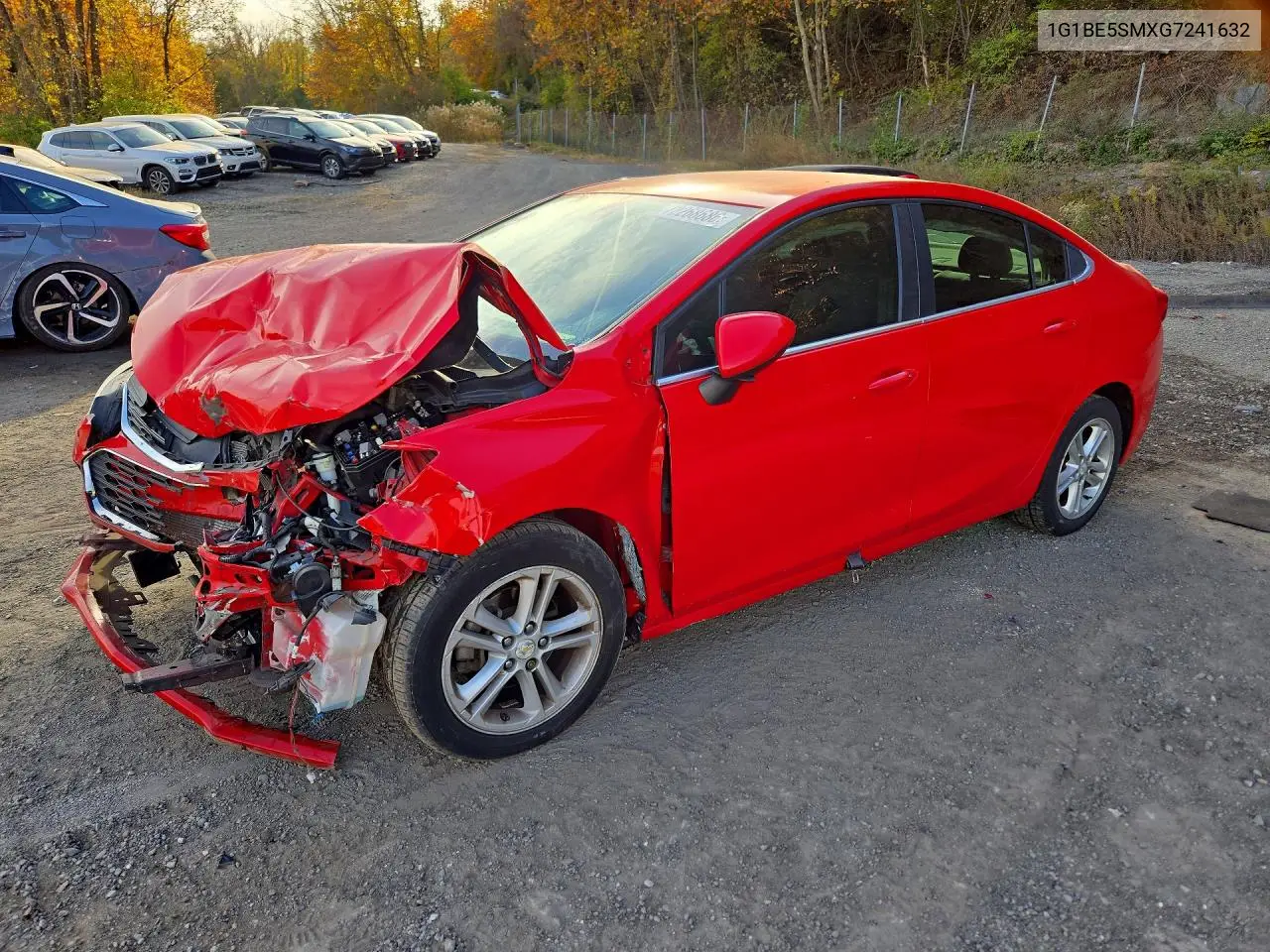 CHEVROLET CRUZE 2016, VIN 1G1BE5SMXG7241632