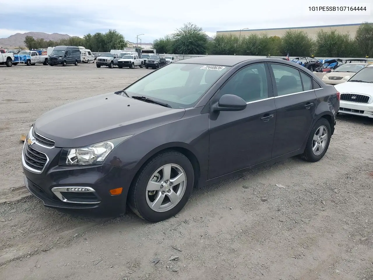 CHEVROLET CRUZE 2016, VIN 1G1PE5SB1G7164444
