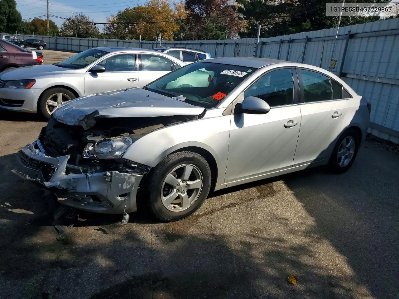 CHEVROLET CRUZE 2016, VIN 1G1PE5SB4G7229867