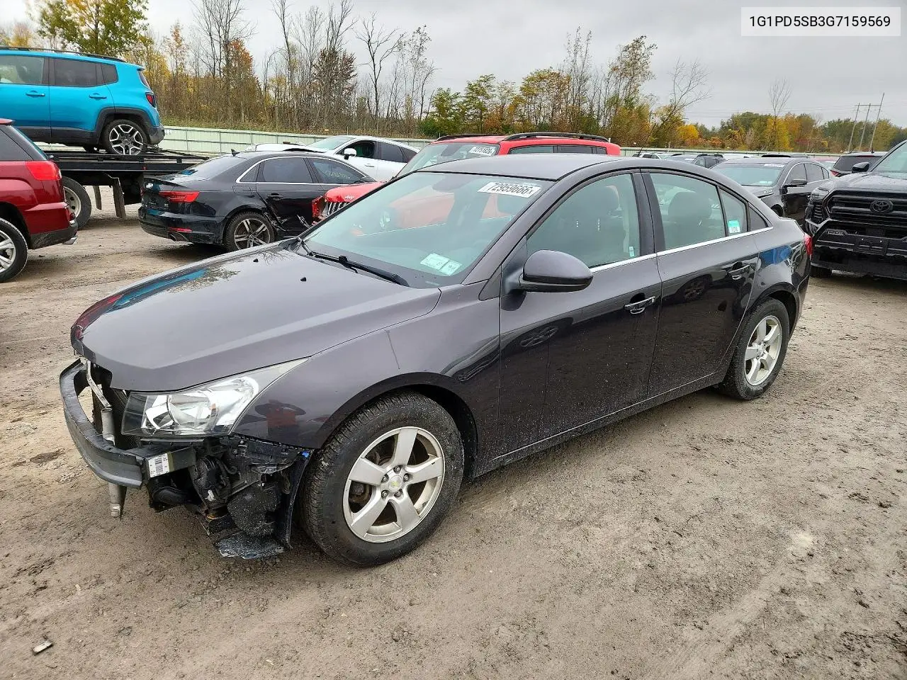 CHEVROLET CRUZE 2016, VIN 1G1PD5SB3G7159569