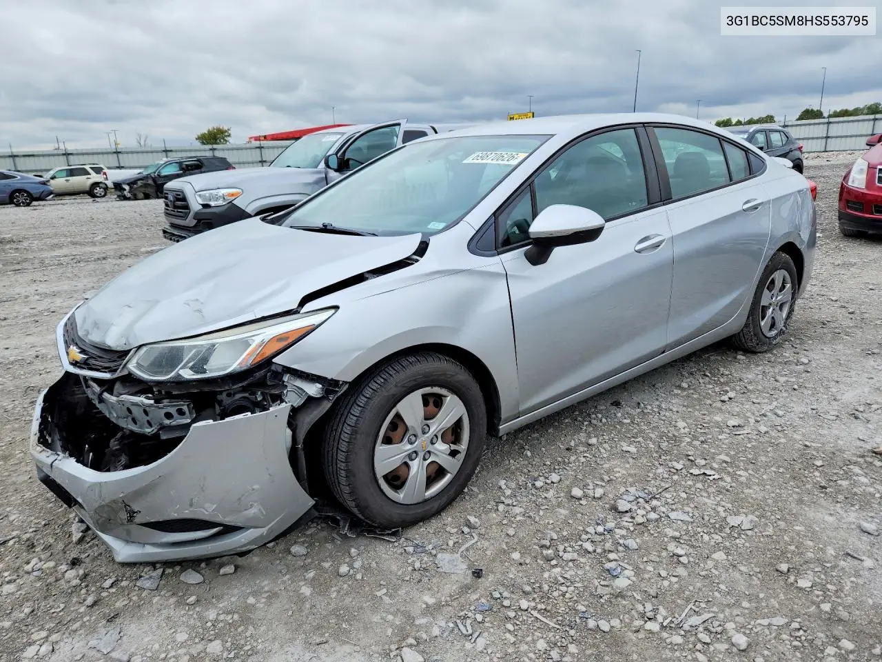 CHEVROLET CRUZE 2017, VIN 3G1BC5SM8HS553795