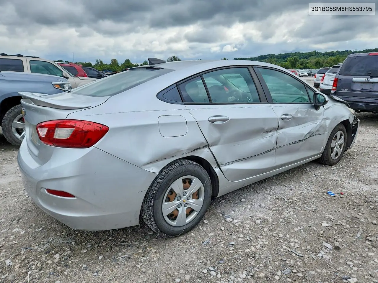 2017 CHEVROLET CRUZE VIN 3G1BC5SM8HS553795 — фото 3