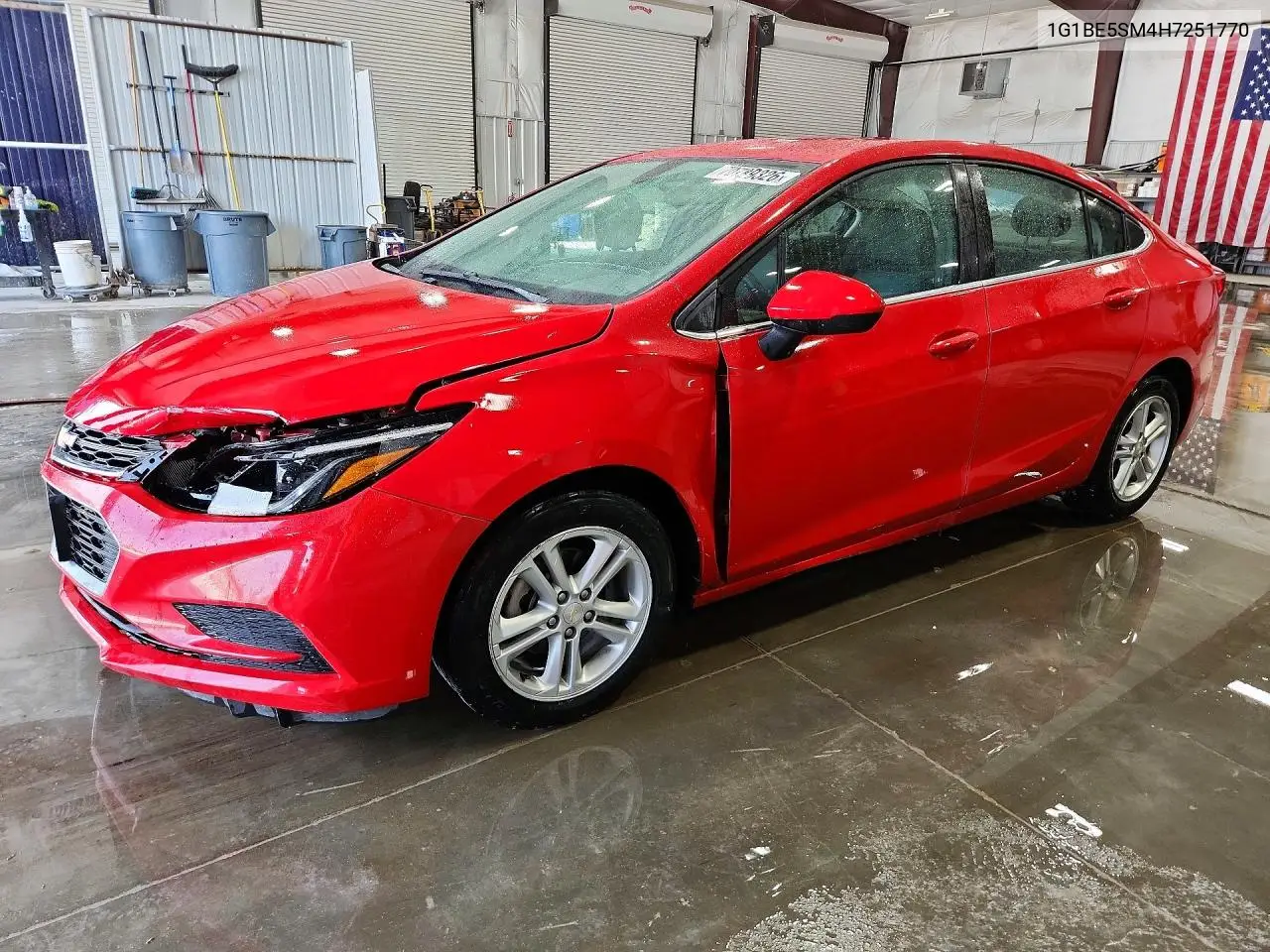 CHEVROLET CRUZE 2017, VIN 1G1BE5SM4H7251770