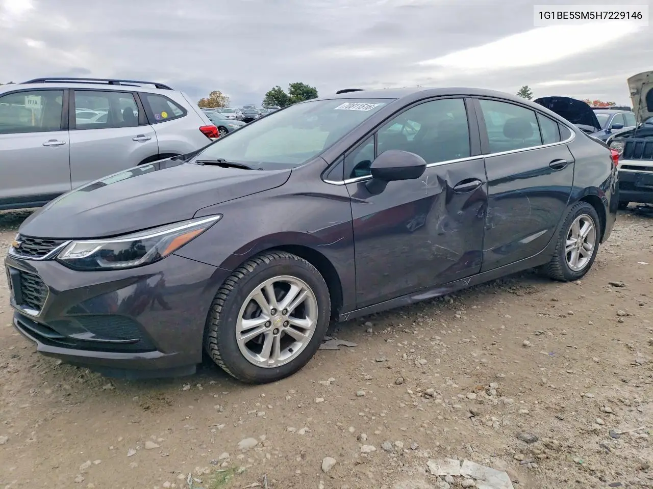 CHEVROLET CRUZE 2017, VIN 1G1BE5SM5H7229146