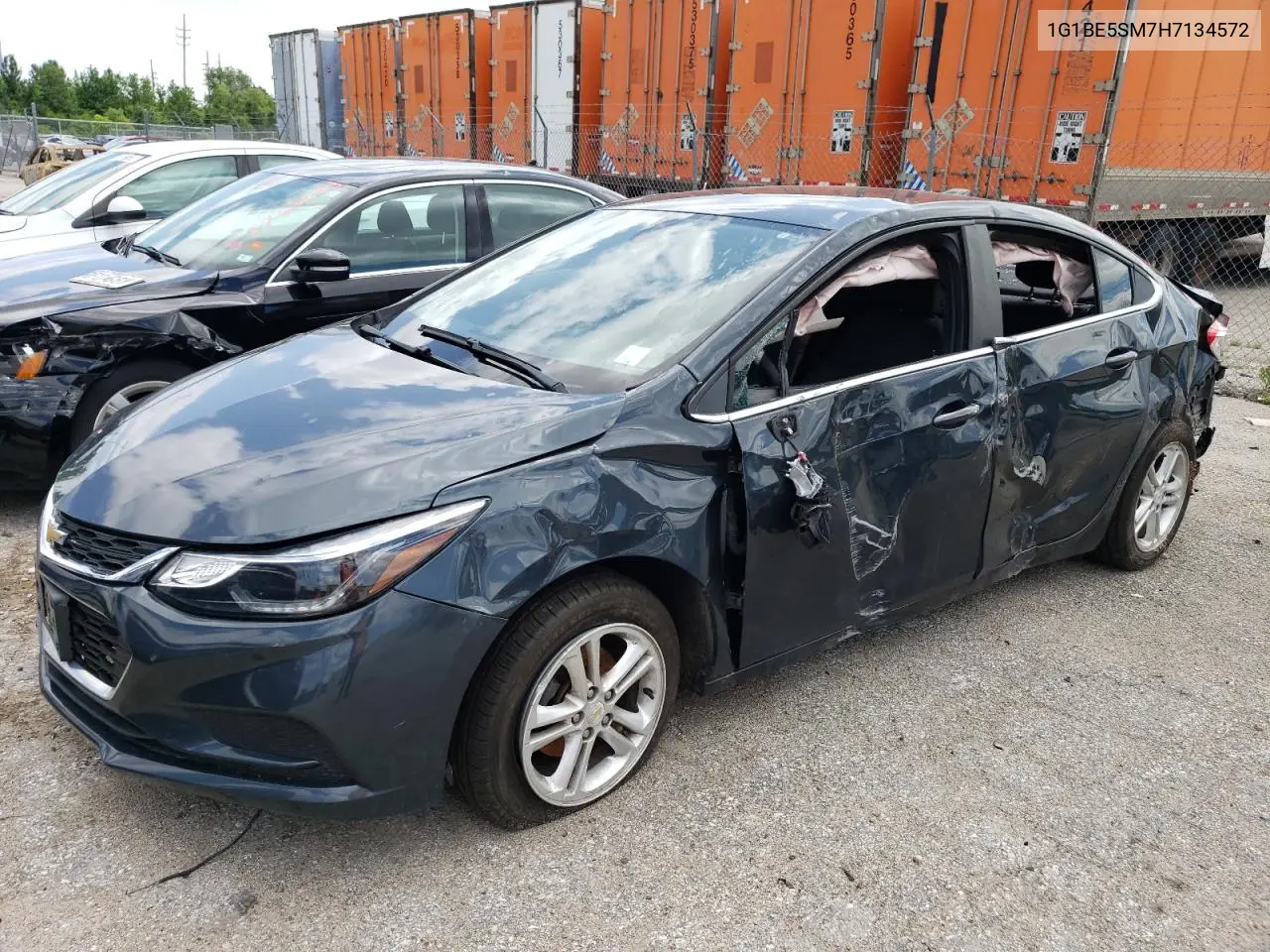 CHEVROLET CRUZE 2017, VIN 1G1BE5SM7H7134572