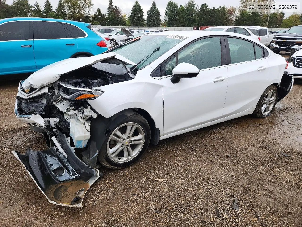 CHEVROLET CRUZE 2017, VIN 3G1BE5SM5HS569379