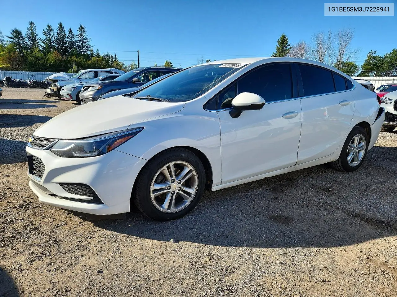CHEVROLET CRUZE 2018, VIN 1G1BE5SM3J7228941