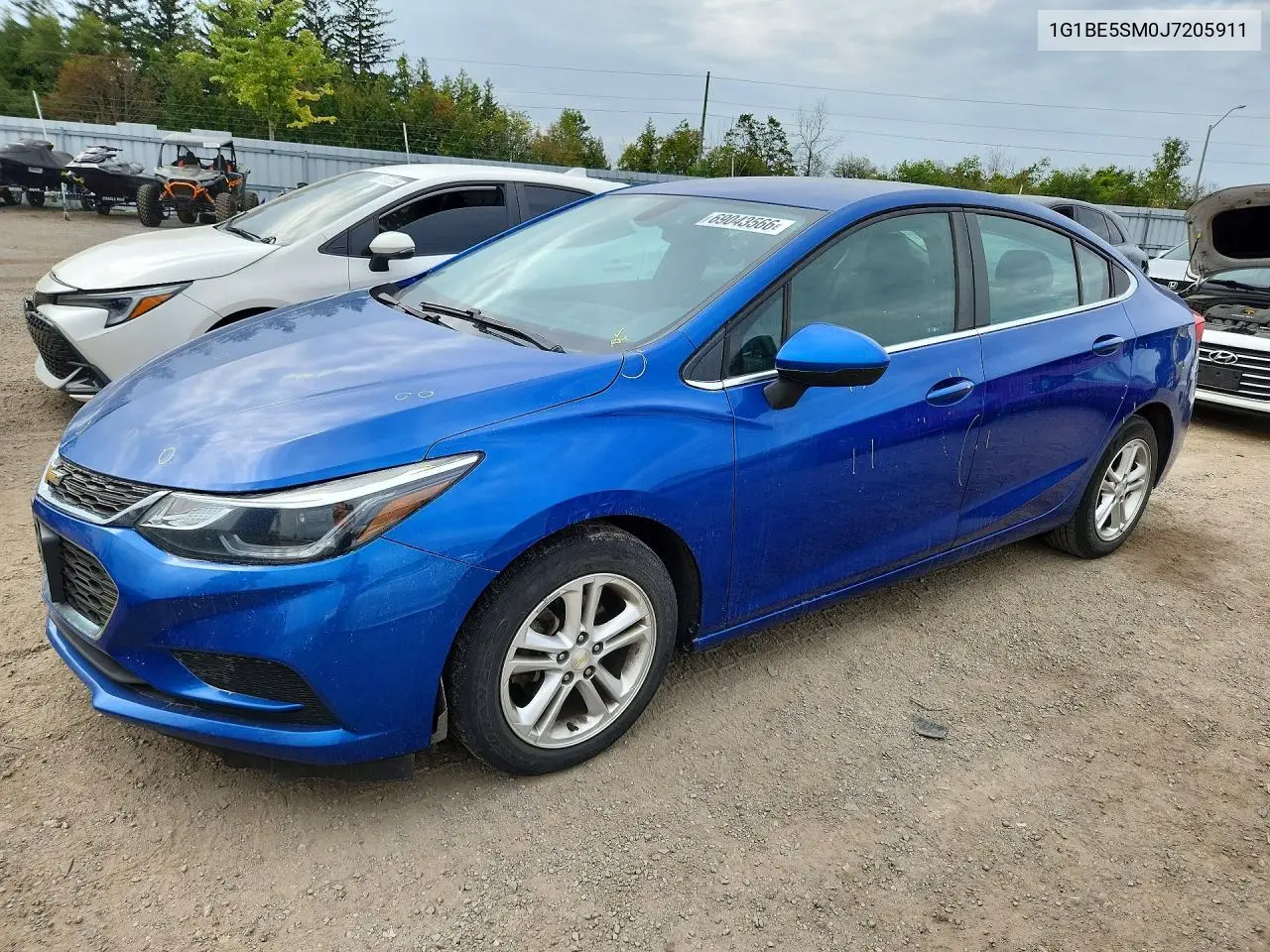 CHEVROLET CRUZE 2018, VIN 1G1BE5SM0J7205911