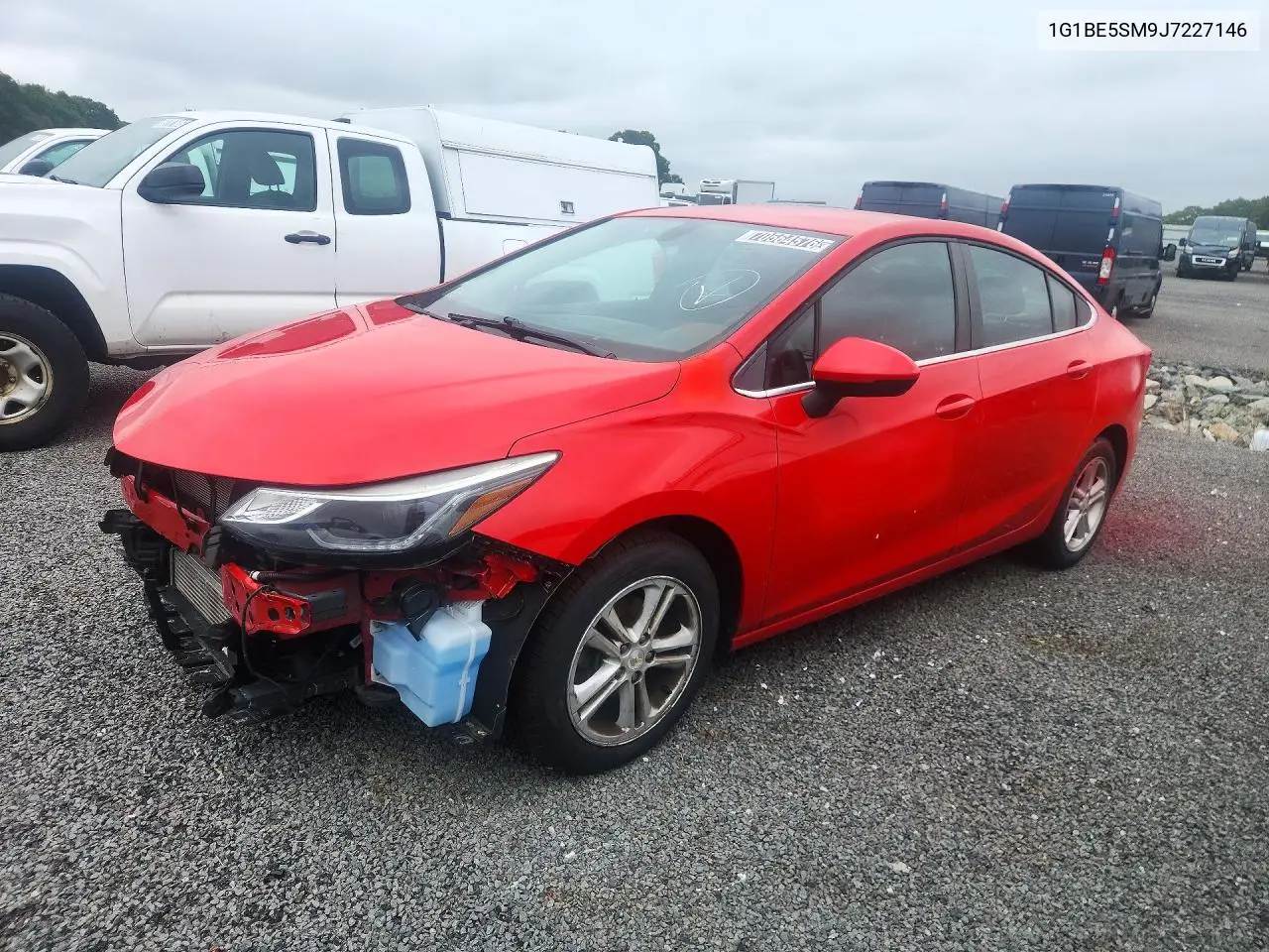 CHEVROLET CRUZE 2018, VIN 1G1BE5SM9J7227146