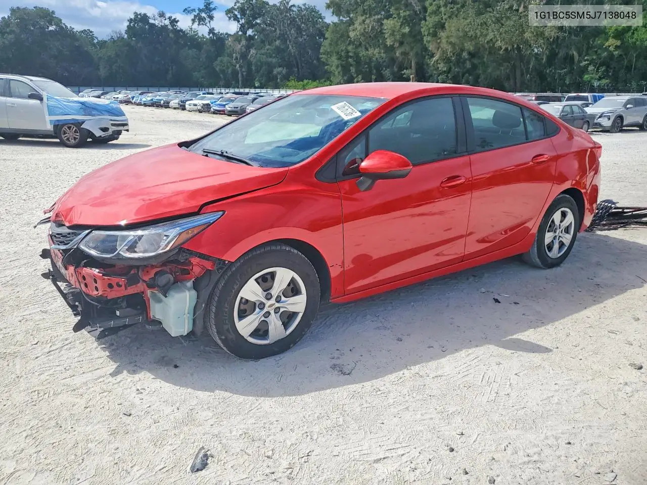 CHEVROLET CRUZE 2018, VIN 1G1BC5SM5J7138048